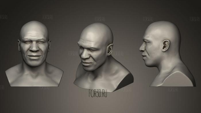 Mike Tyson stl model for CNC